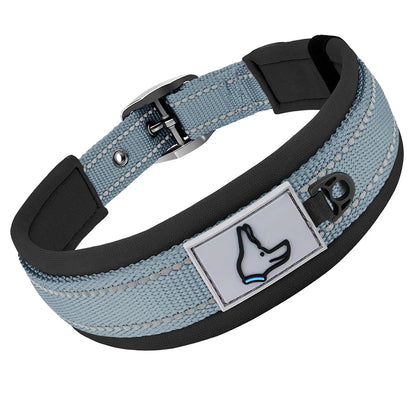 Padded Dog Collars Soft Reflective Wide Pet Collars