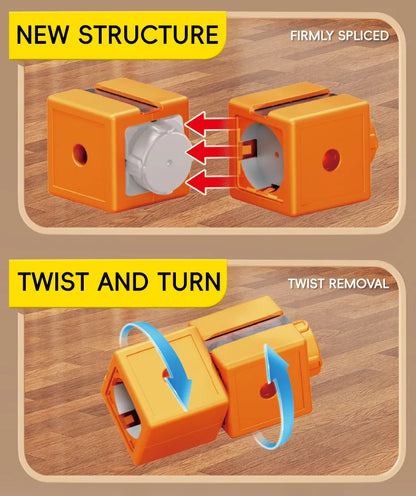 Magnetic Train Set DIY 3D Cube Track Electric Train Set