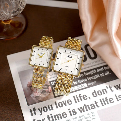 Men Watch Business Simple Square Couple Watches Waterproof