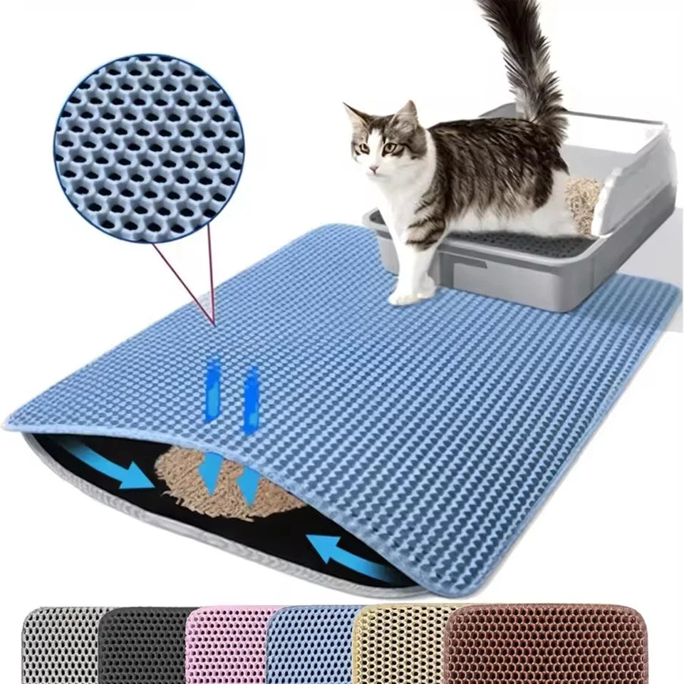 Cat Litter Mat Waterproof Double Layer Pet Litter