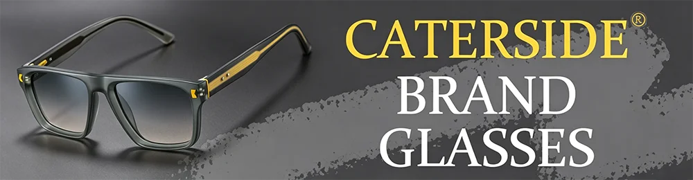 CATERSIDE Retro Punk Men Sunglasses Small Frame Square