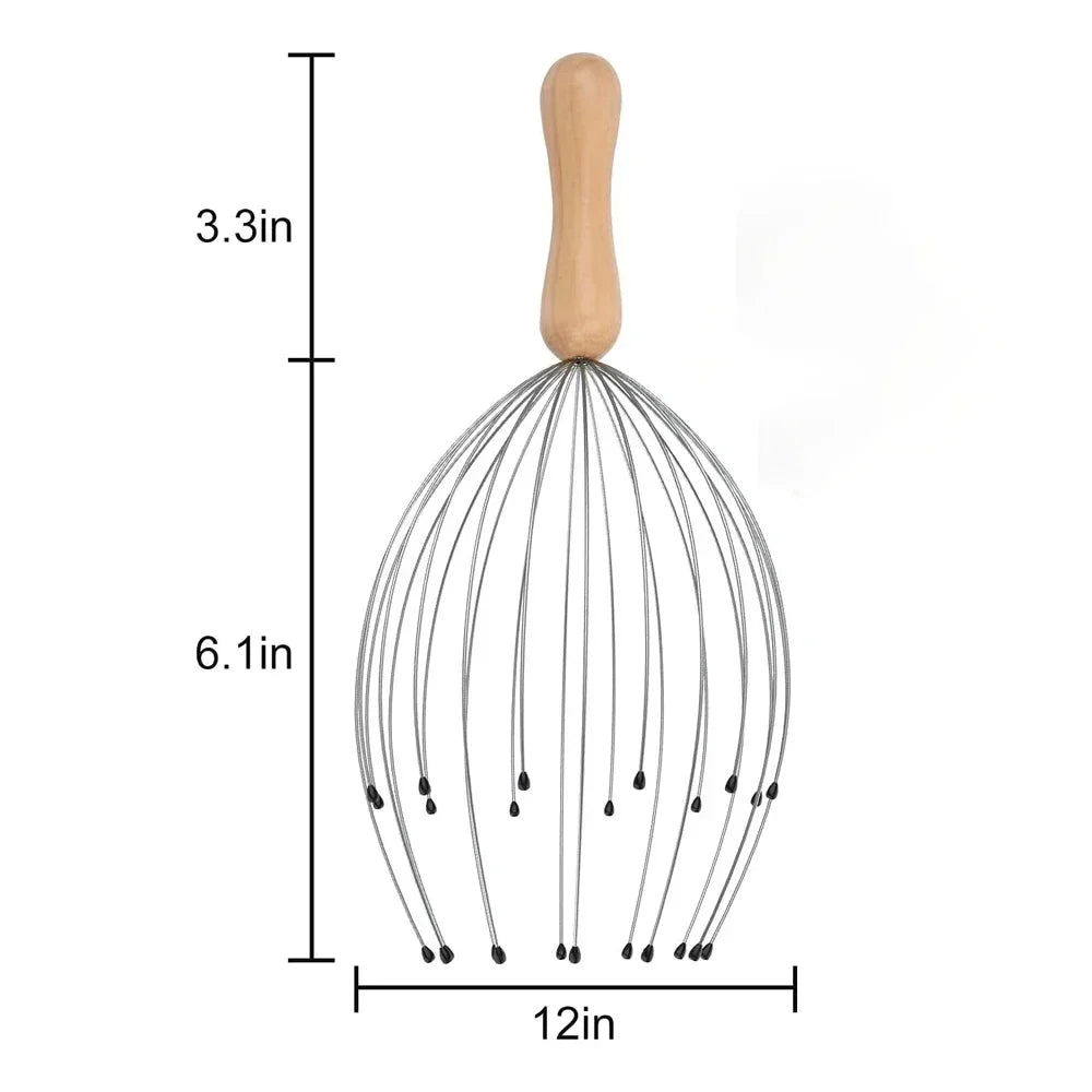 Head Massager Head Scratching Octopus Scalp Massage
