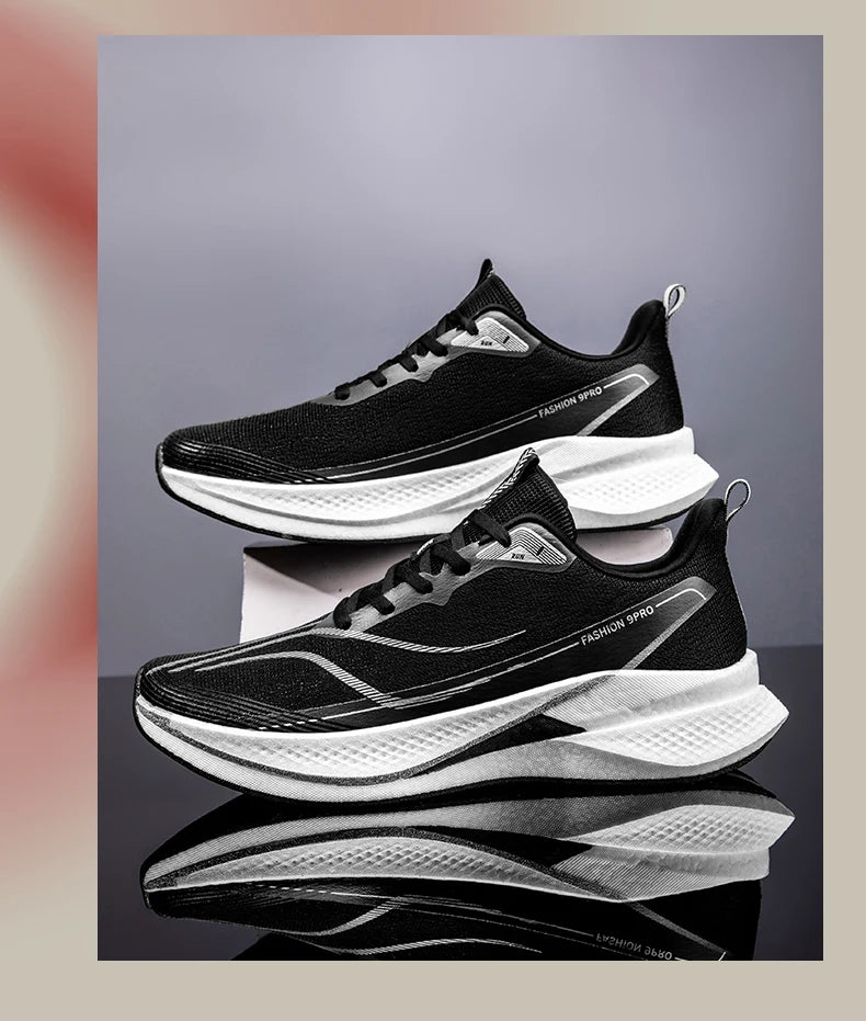 New 9ro Carbon Fiber Plate Running Sneakers Lightweight