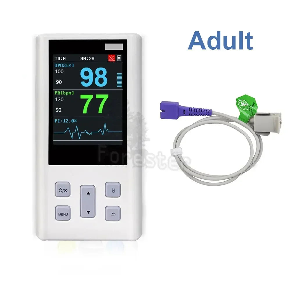 Port-able Pulse Oximeter  for Heart Rate and  Saturation