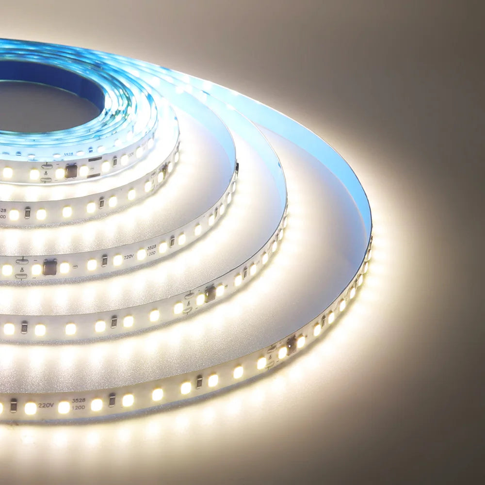 5m 10m 20m 50m LED Strip Light AC 220V 230V 240V IP55