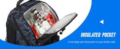 Fishing Backpack 45L Cooler Fishing Tackle Storage Bag