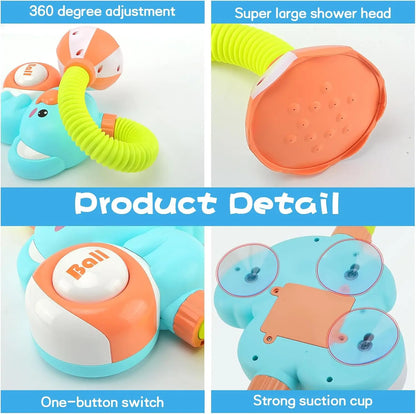 1Set Cartoon Cute Little Elephant Electric Shower