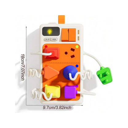 Montessori Sensory Toys Plug Outlet Busy Board Toy with Light Sounds