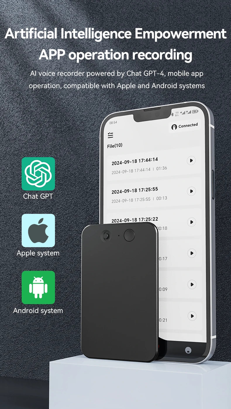 Hot Sale AI ChatGPT-4 App Phone Call Voice Recorder Smart
