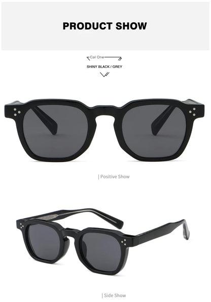 Retro Punk Polarized Lenses Men Sunglasses Square Trends