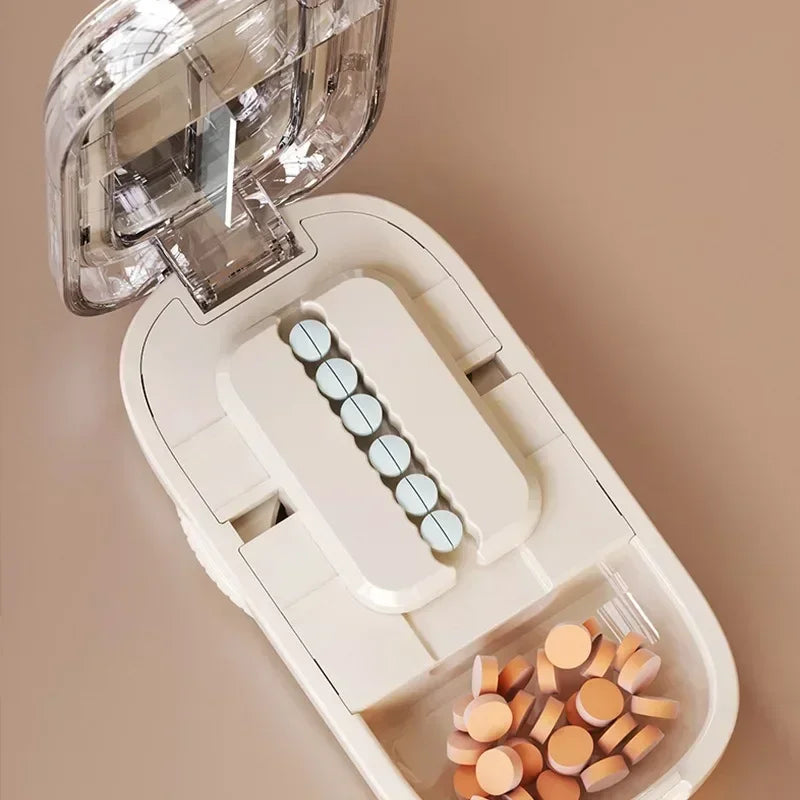 New Quartering Pill Cutter Storage Box Medicine