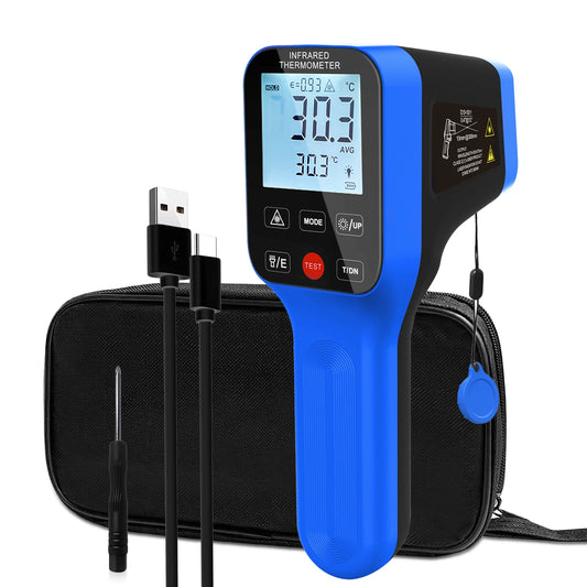 Infrared Thermometer Gun Rechargeable High Temp Laser