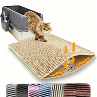 Cat Litter Mat Double Layer Pet Non Slip