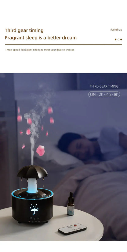 Ultra Quiet Raindrop Humidifier Aromatherapy Diffuser