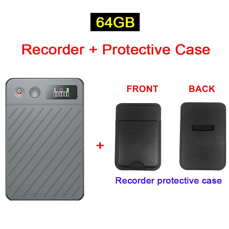 8-256GB AI Voice Recorder with Display Screen Real-Time Transcription
