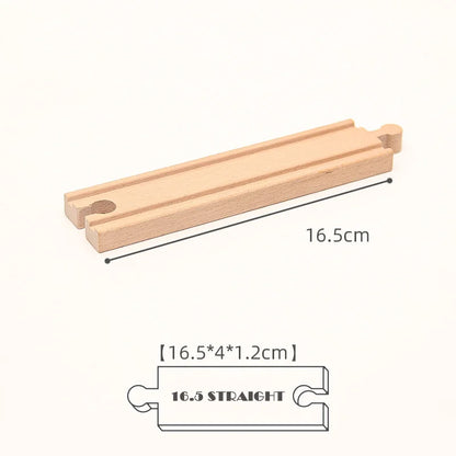 New Kinds Wooden Track Parts Beech Wooden Railway Train