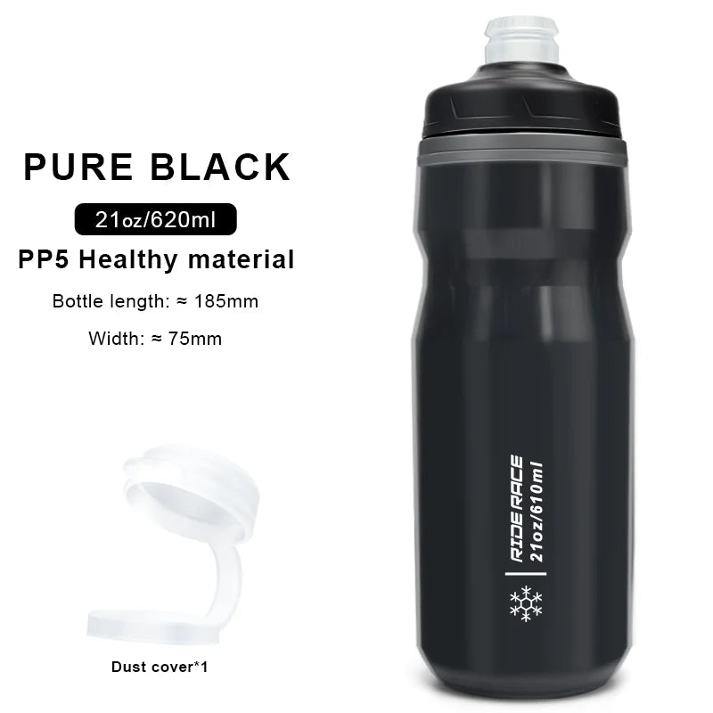 Bicycle Water Bottle Insulated Thermal 610ml Outdoor