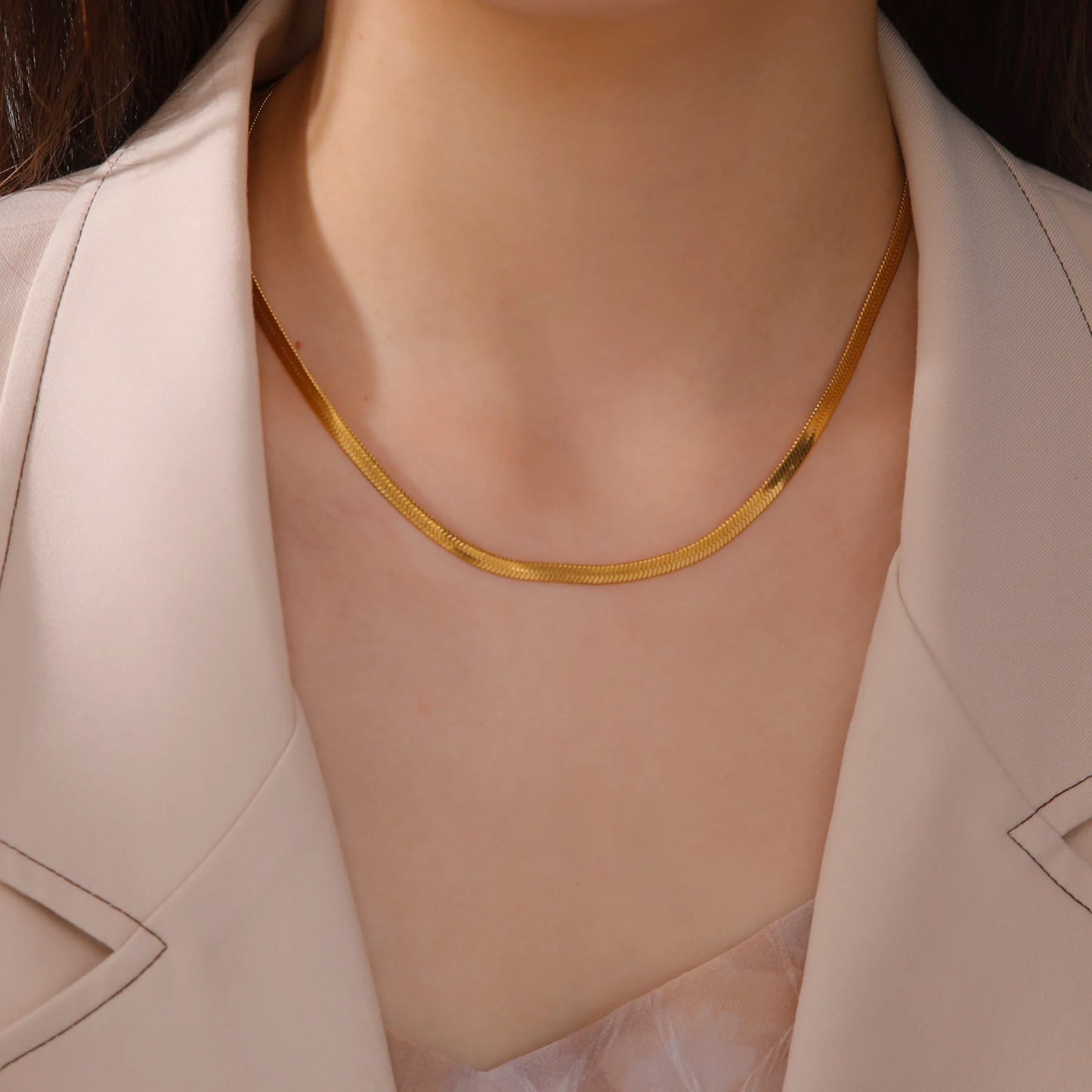 Skyrim Stainless Steel Snake Chain Necklace Trend Jewelry