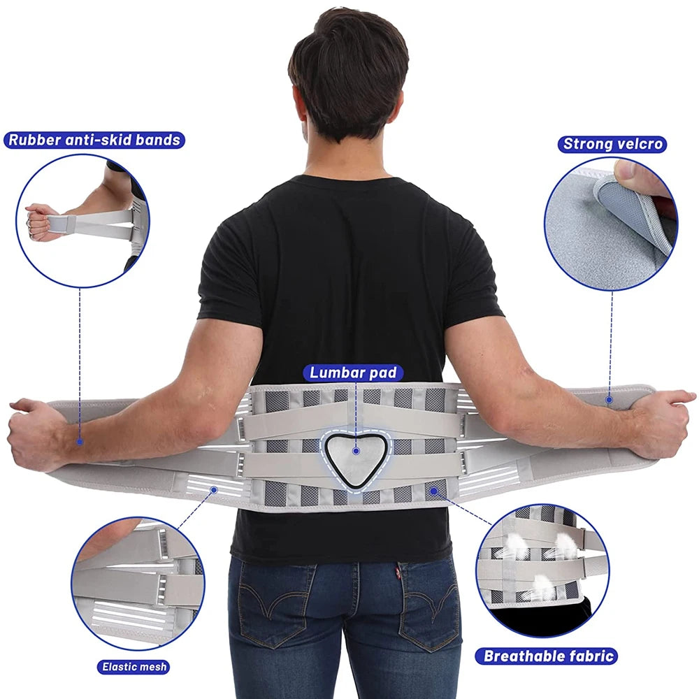 Back Brace for Lower Back Pain Lumbar Pad - Back Support Belt