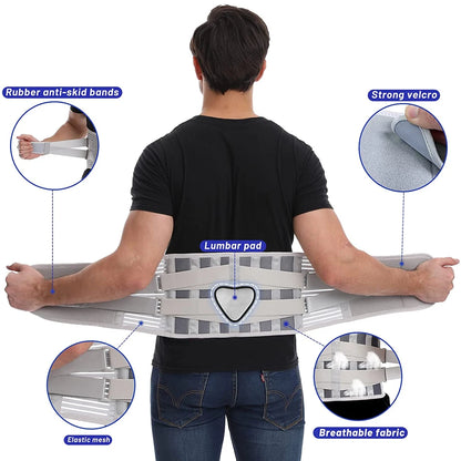 Back Brace for Lower Back Pain Lumbar Pad - Back Support Belt