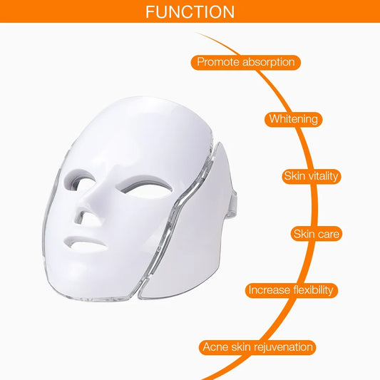 7 Colors Light LED Face Neck Beauty Mask Photon