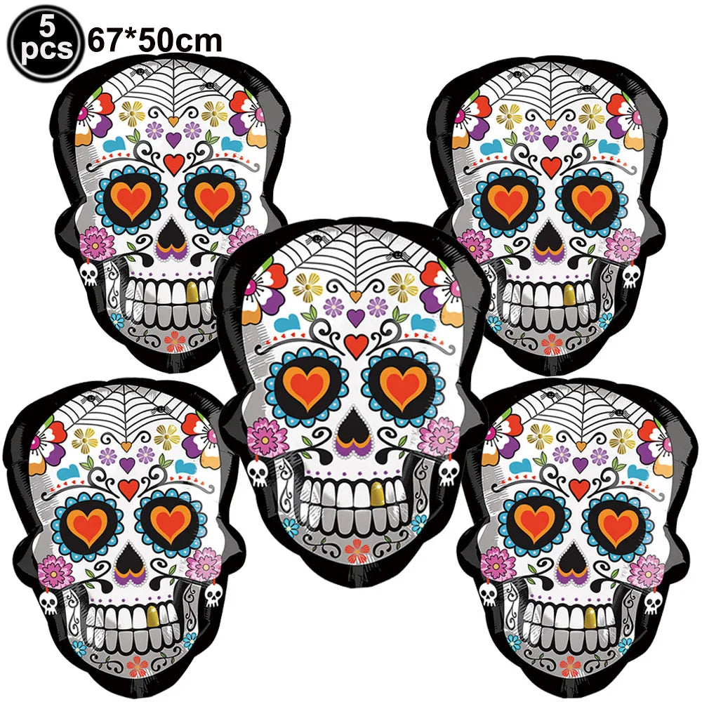 Large Halloween Standing Foil Balloons Haunted House Castle
