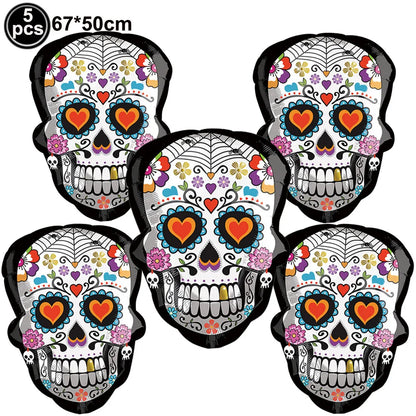 Large Halloween Standing Foil Balloons Haunted House Castle