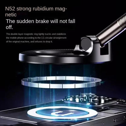 Magnetic Car Phone Holder 360D egree Rotation Vacuum Adsorption