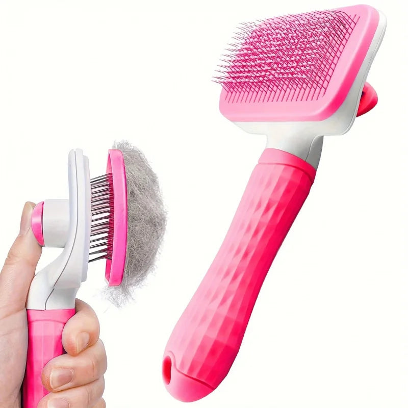 Self-cleaning Pet Hair Remove Comb Cat Slicker Brush
