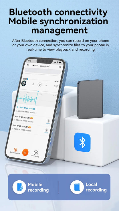 8-128GB AI ChatGPT-4 Intelligent Voice Recorder Audio App