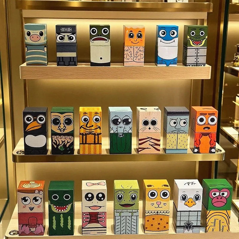 AI character magnetic building blocks Tung Tung tung sahur
