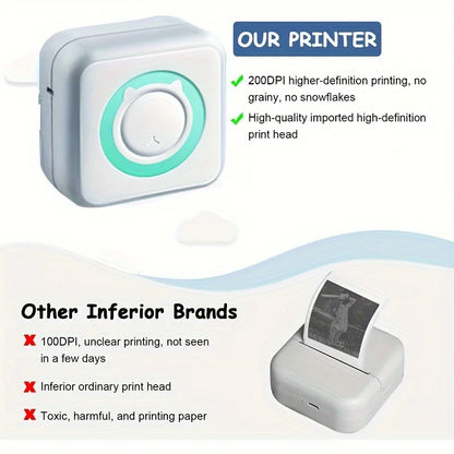 Portable Mini Label Printer for Home Office