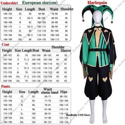Hot The Freak Circus Pierrot Jester Harlequin Cosplay