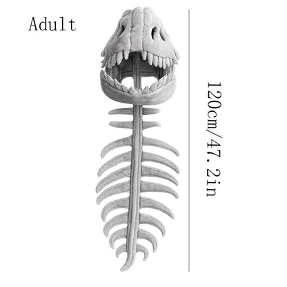 Dinosaur Skeleton Hat Funny Soft Dinosaur Skeleton