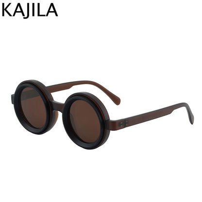 Polarized Small Frame Round Steampunk ND9 Adjustable