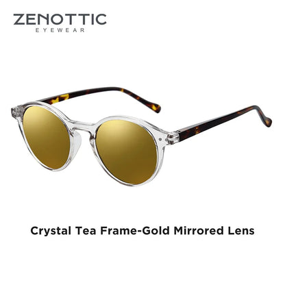Retro Circular Polarized Sunglasses Vintage