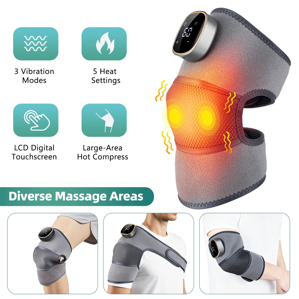 Rechargeable Knee Massager 3 Gear Vibration Massage