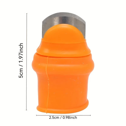 Silicone Thumb Knife Set, Stainless Steel Blade, Easy-Grip