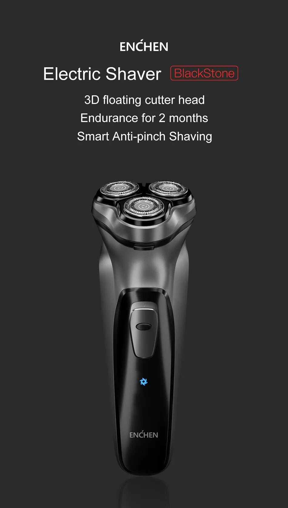 ENCHEN Blackstone Electrical Rotary Shaver for Men