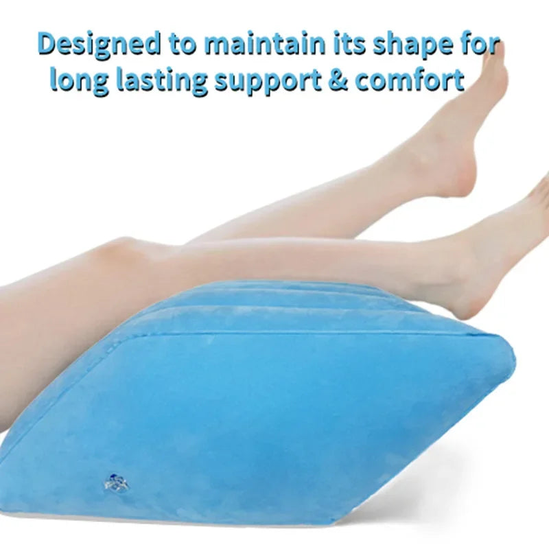 Inflatable Velvet Leg Pillow Plastic Camping Soft Inflatable