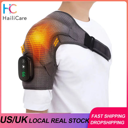 Electric Shoulder Massager Heating Pad Vibration Massage