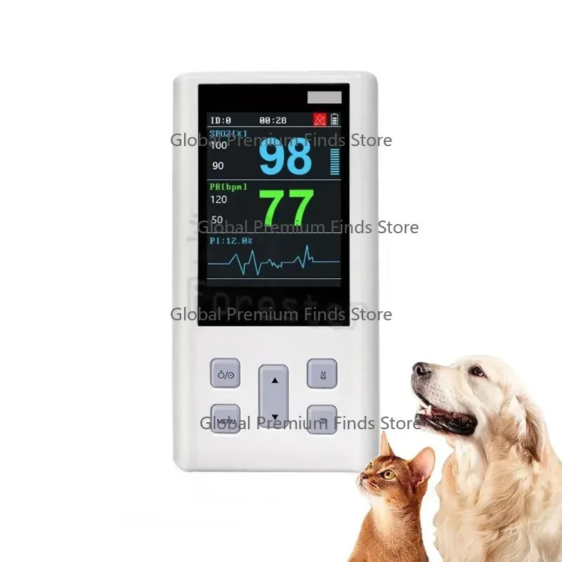 Port-able Pulse Oximeter  for Heart Rate and  Saturation
