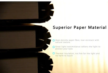 3D Wooden Foldable LED Book Night Light 3 / 5 Lighting Colors
