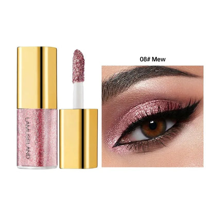 Pearly Liquid Eyeshadow Natural Smokey Silver Shimmer