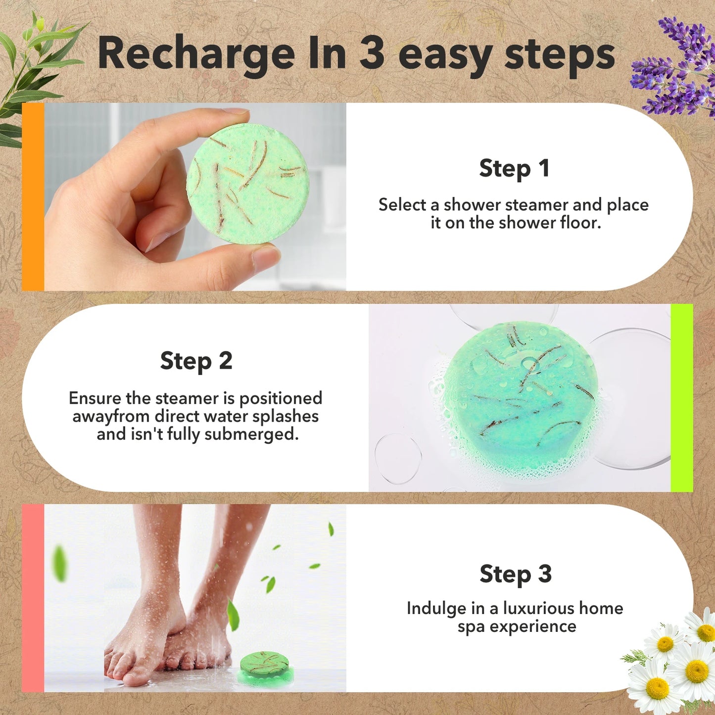 Shower Steamers Aromatherapy - 8 Pack Gifts