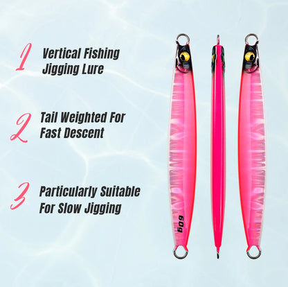 Vertical Jigging Lure Shore Long Casting Saltwater Fishing Lure