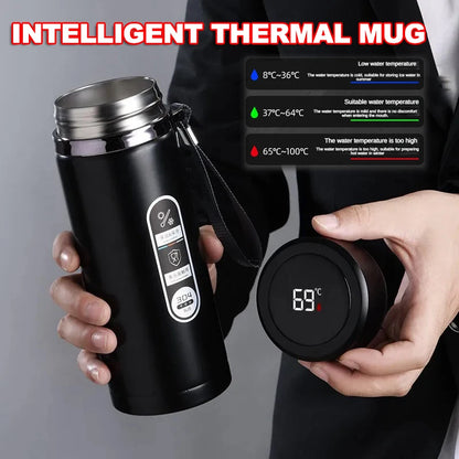 Stainless Steel Thermos Bottle with LED Temperature Bottle