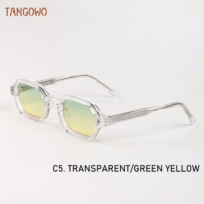 TANGOWO New Fashion Polygon Punk Sunglasses Luxury Brand