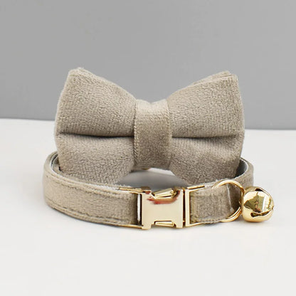 Stylish Adjustable Cat Collar with Bowknot