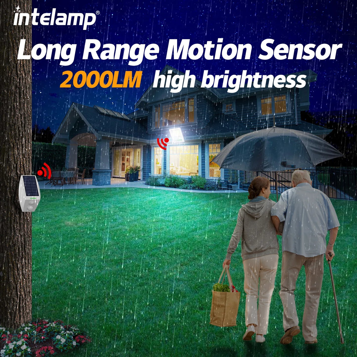 Solar Light for Outdoor Solar Lamp Sunlight Motion Sensor